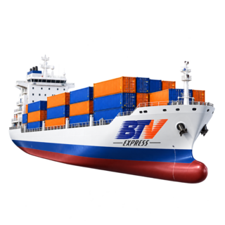 Kapal kargo berlogo Batavia Express