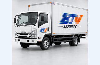 Truk box berlogo Batavia Express